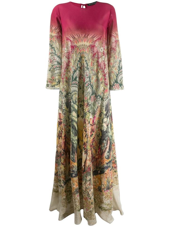 Etro Floral Print Maxi Dress - Pink