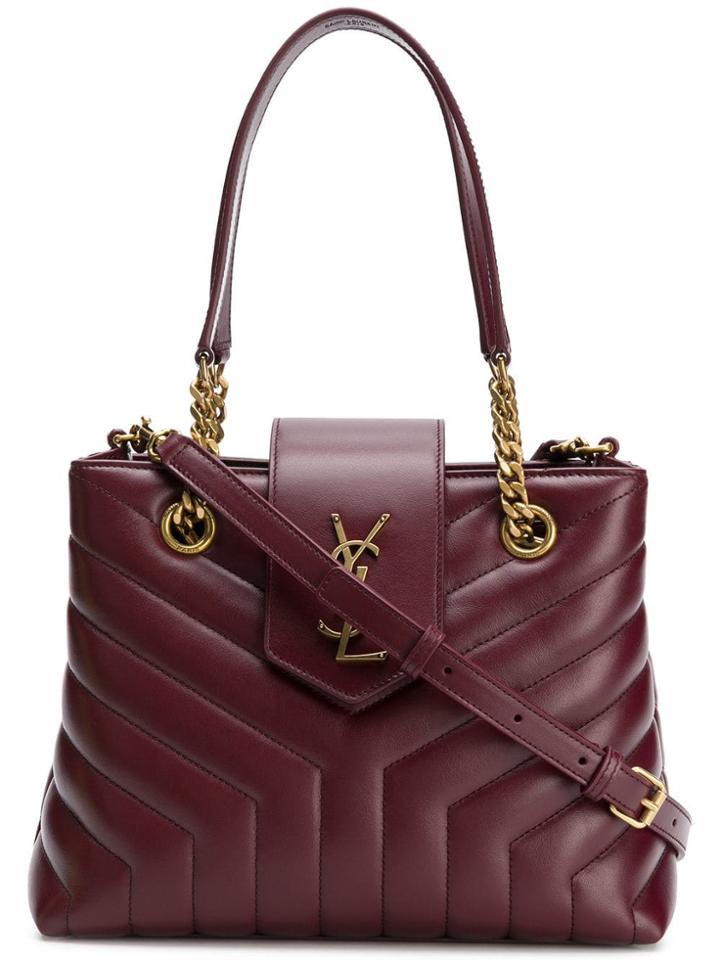 Saint Laurent Loulou Tote - Red