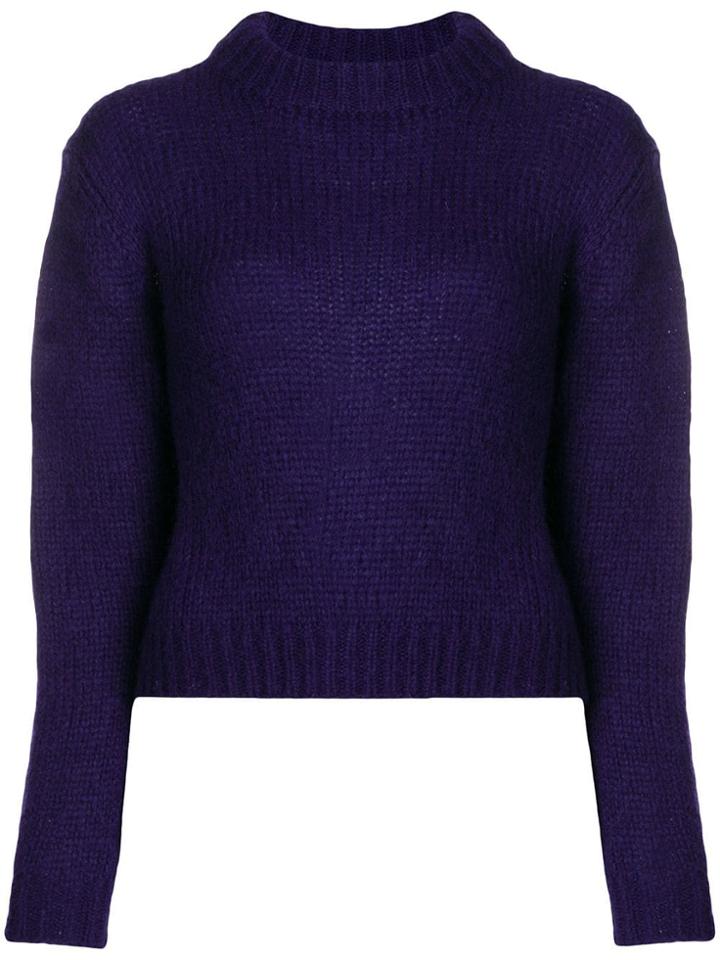 Roseanna High Neck Sweater - Pink & Purple