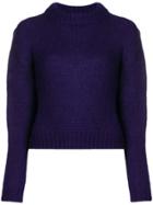 Roseanna High Neck Sweater - Pink & Purple
