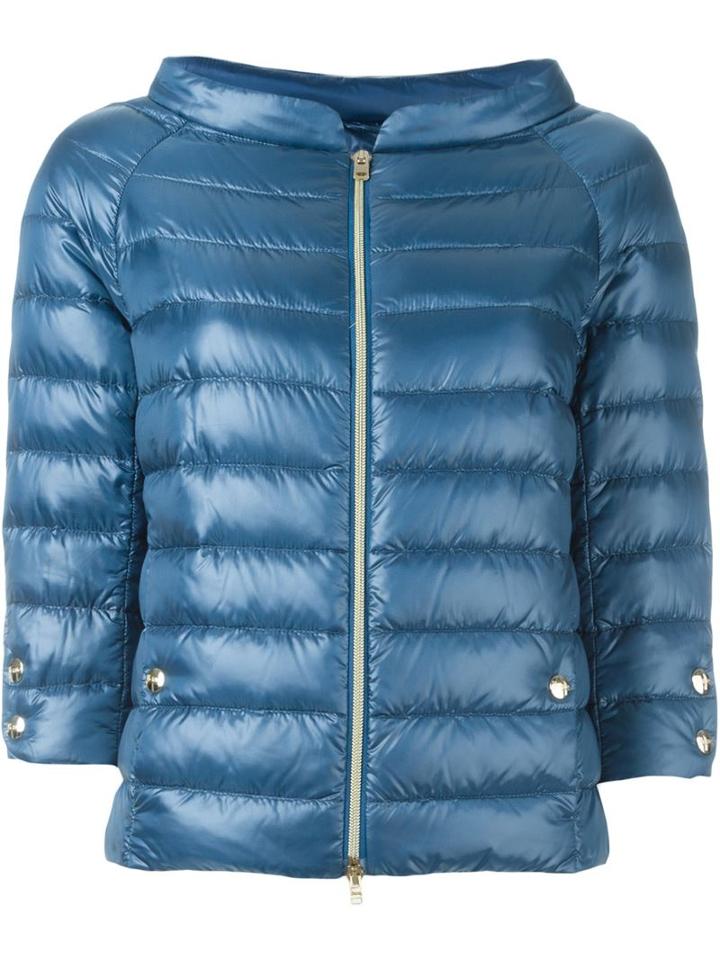 Herno Padded Jacket, Women's, Size: 46, Blue, Polyamide/feather Down
