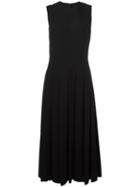 Comme Des Garçons Vintage Frayed Edge Midi Dress, Women's, Size: Medium, Black