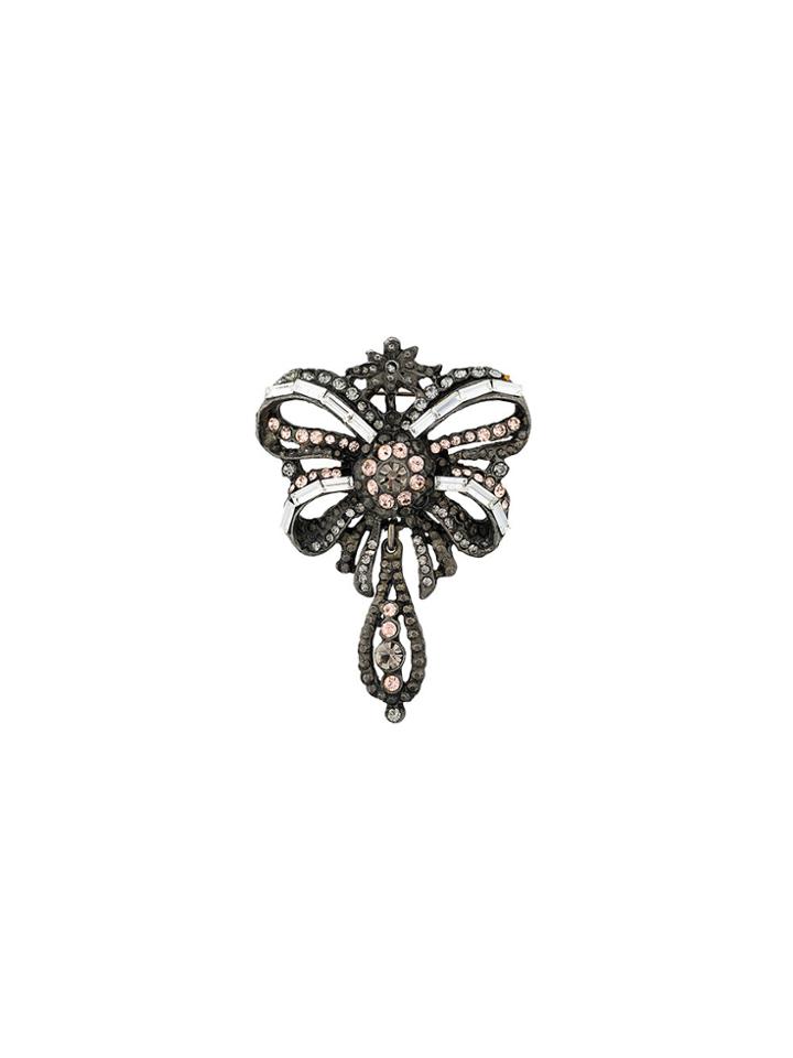 Philosophy Di Lorenzo Serafini Crystal Embellished Brooch - Metallic