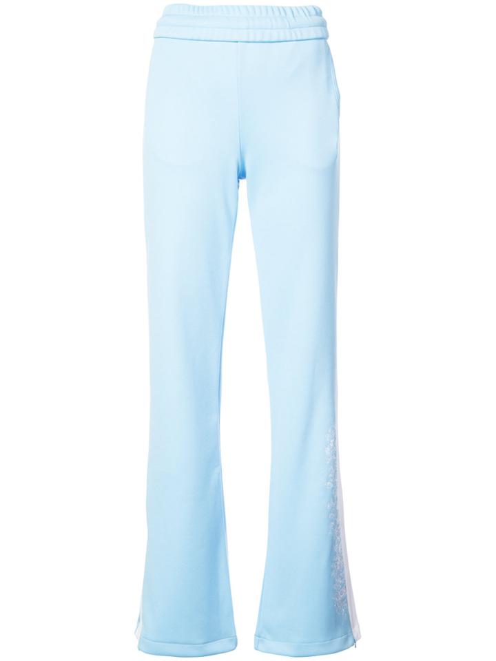 Off-white Wide-leg Track Pants - Blue