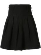 Comme Des Garçons Pre-owned Pleated Wrapped Skirt - Black