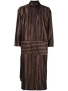Christian Wijnants 'dagne' Dress, Women's, Size: 38, Brown, Silk/spandex/elastane/cupro