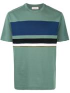 Cerruti 1881 Striped Panel T-shirt - Green