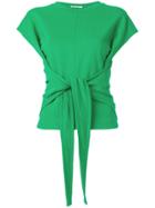 T By Alexander Wang Front Tie T-shirt - Green
