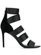 Balmain Strappy High Sandals - Black