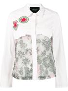 Mr & Mrs Italy Embroidered Patch Print Shirt - White