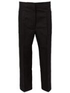 Marni - Cropped Trousers - Women - Cotton/linen/flax - 44, Women's, Black, Cotton/linen/flax