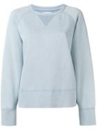 Rag & Bone /jean Neck Detail Sweatshirt, Women's, Size: Small, Blue, Cotton