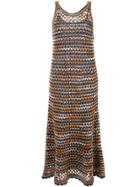 M Missoni Layered Sleeveless Dress - Blue