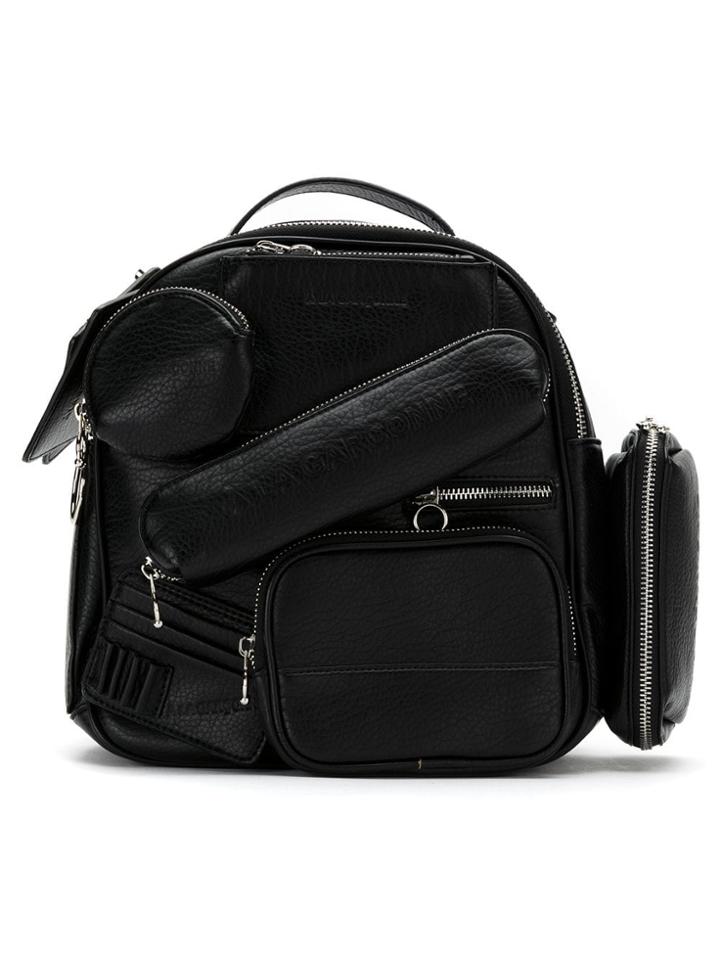 À La Garçonne Multi Pocket Backpack - Black
