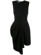 Stella Mccartney - Cady Fitted Flare Dress - Women - Cotton/spandex/elastane/acetate/viscose - 38, Black, Cotton/spandex/elastane/acetate/viscose
