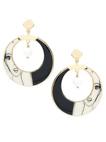 Francesca Romana Diana Gold Plated Hoop Earring