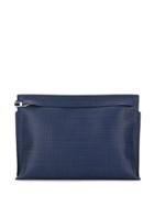 Loewe Textured Check Pattern Shoulder Bag - Blue