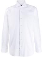 Barba Fitted Button-front Shirt - White