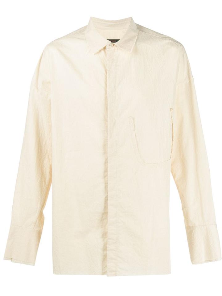 Ziggy Chen Creased Effect Shirt - Neutrals