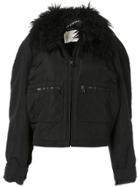 Chanel Pre-owned Textured Collar Zip-front Jacket - Black