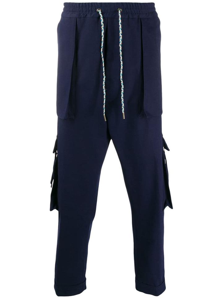 Vivienne Westwood Drawstring Cargo Trousers - Blue