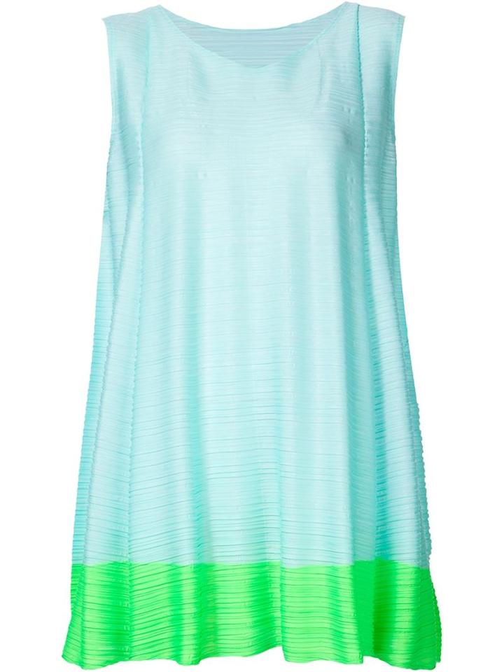 Pleats Please By Issey Miyake Ribbed Effect Tank Top