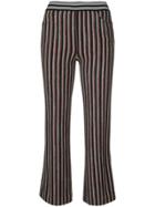 Missoni Striped Cropped Trousers - Black
