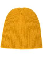 The Elder Statesman Watchman Beanie - Yellow