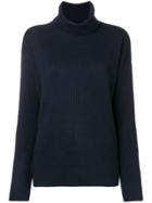 Hemisphere Cashmere Turtleneck Sweater - Blue