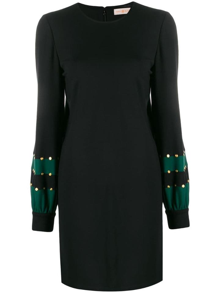 Tory Burch Embellished Jersey Shift Dress - Black