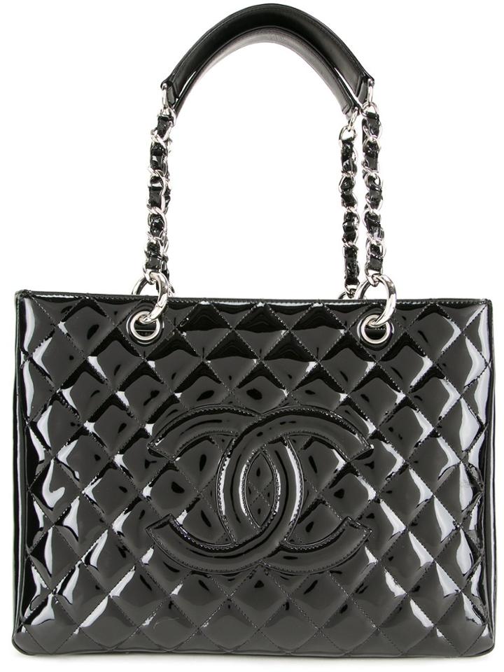 Chanel Vintage Cc Chain Shoulder Bag - Black