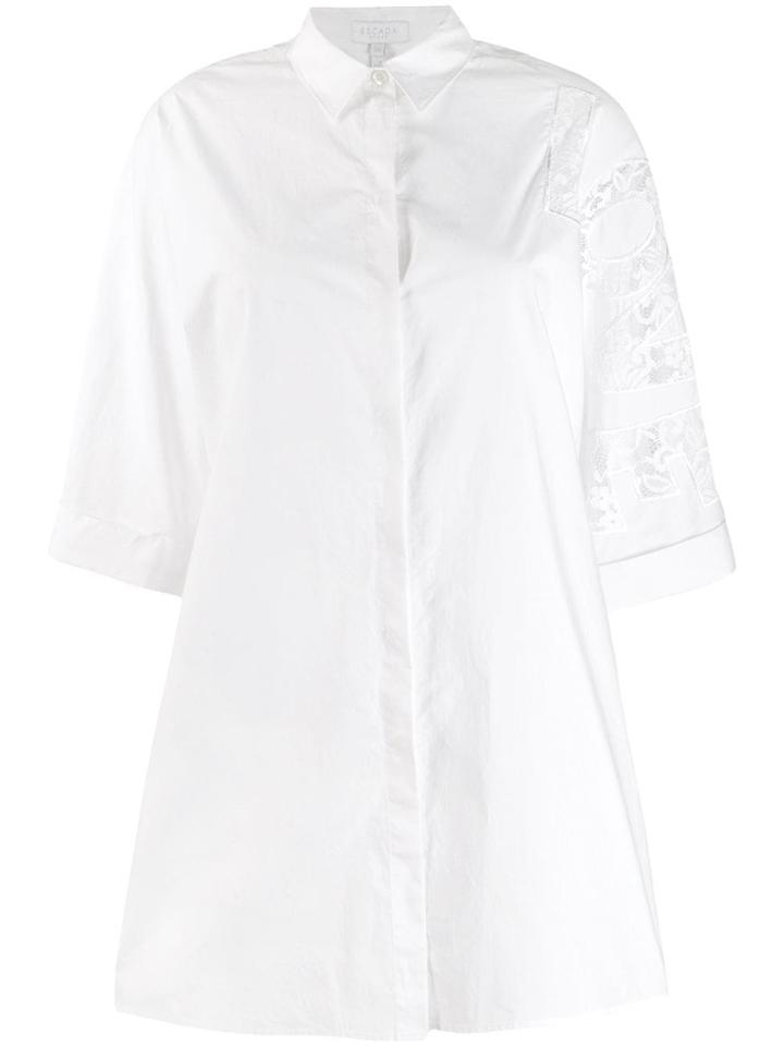 Escada Sport Cut Out Lace Shirt - White