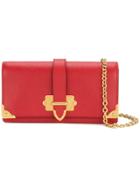 Prada Mini Cahier Clutch Bag - Red