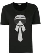 Fendi - Karlito T-shirt - Women - Cotton - 38, Black, Cotton