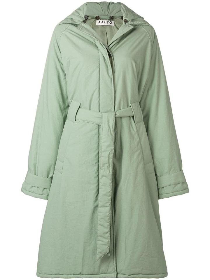Aalto Long Padded Coat - Green