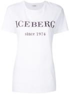 Iceberg Glitter Logo T-shirt - White