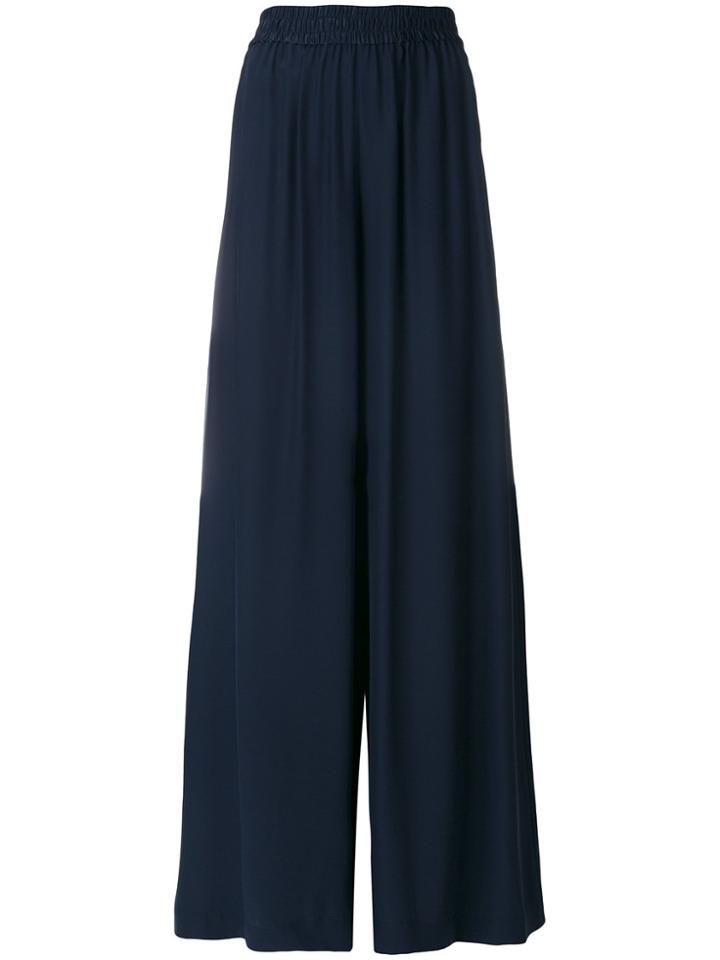 Mm6 Maison Margiela High-waist Wide Leg Trousers - Black