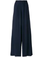 Mm6 Maison Margiela High-waist Wide Leg Trousers - Black