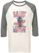 Saint Laurent Robot Logo T-shirt - Neutrals