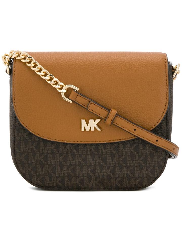 Michael Michael Kors Mott Logo Dome Bag - Brown