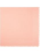 Fendi Frayed Monogram Scarf - Pink & Purple