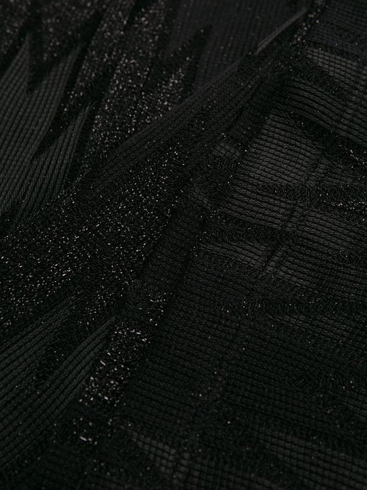 M Missoni Metallic Wide-leg Trousers - Black