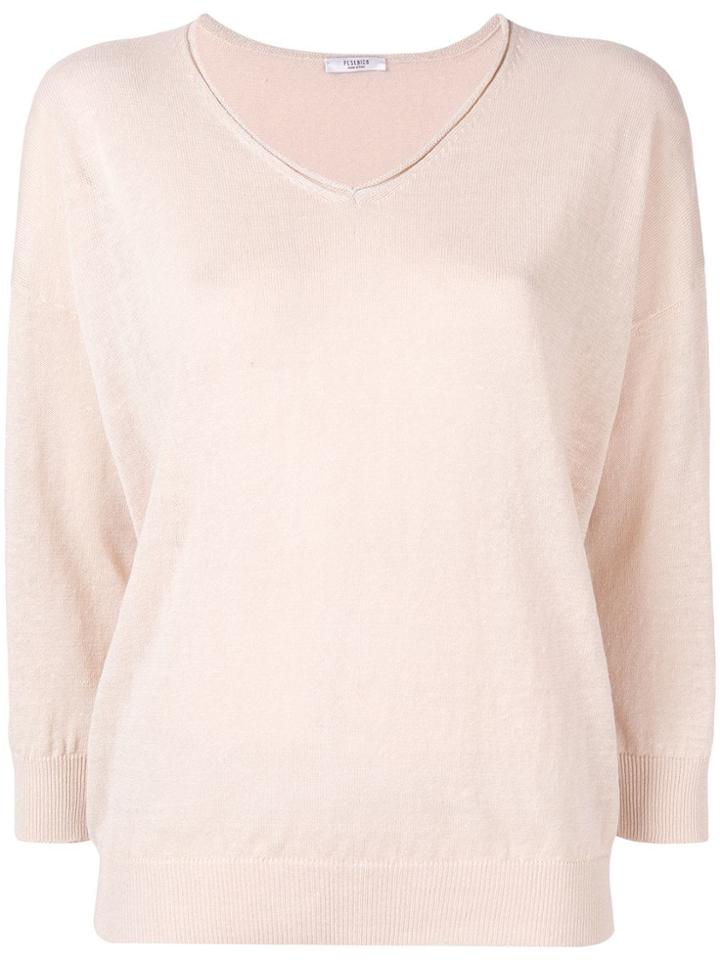 Peserico V-neck Jumper - Neutrals