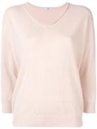 Peserico V-neck Jumper - Neutrals