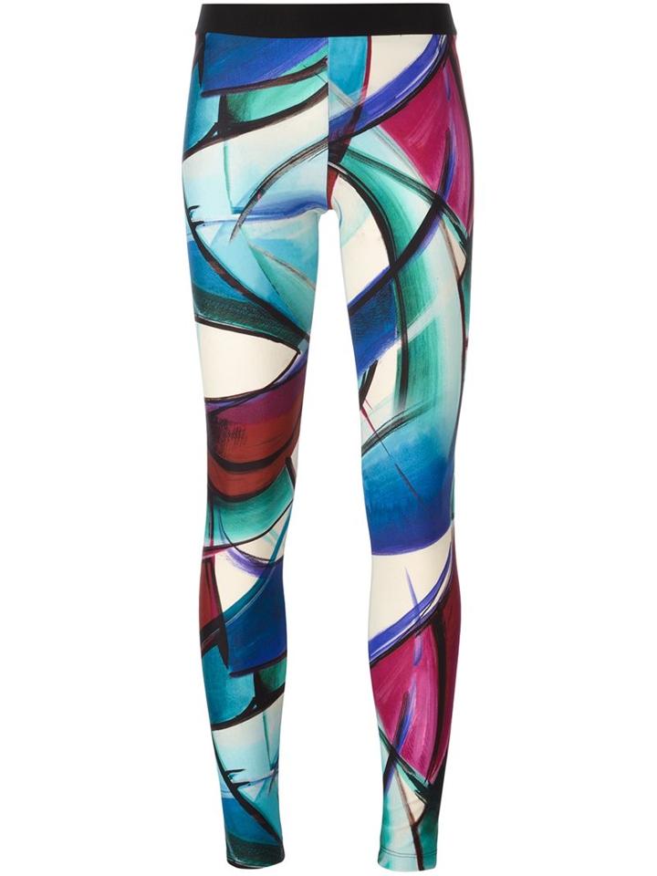 Fausto Puglisi Hand Painted Effect Leggings