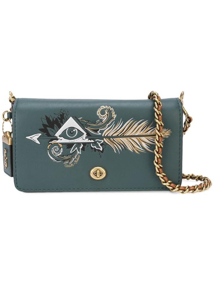 Coach Coach 37054 B4apc Leather/fur/exotic Skins->leather - Green