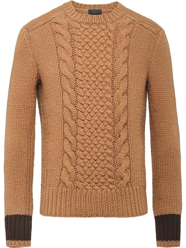 Prada Cashmere And Wool Jumper - Brown