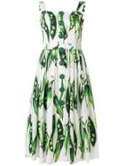 Dolce & Gabbana Pea Print Sundress - Green