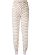 Missoni Knitted Tapered Trousers, Women's, Size: 38, White, Cotton/polyester/cupro
