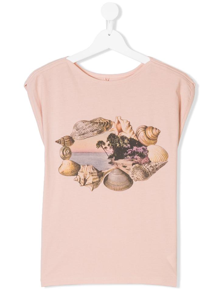 Stella Mccartney Kids Graphic Print T-shirt - Pink & Purple